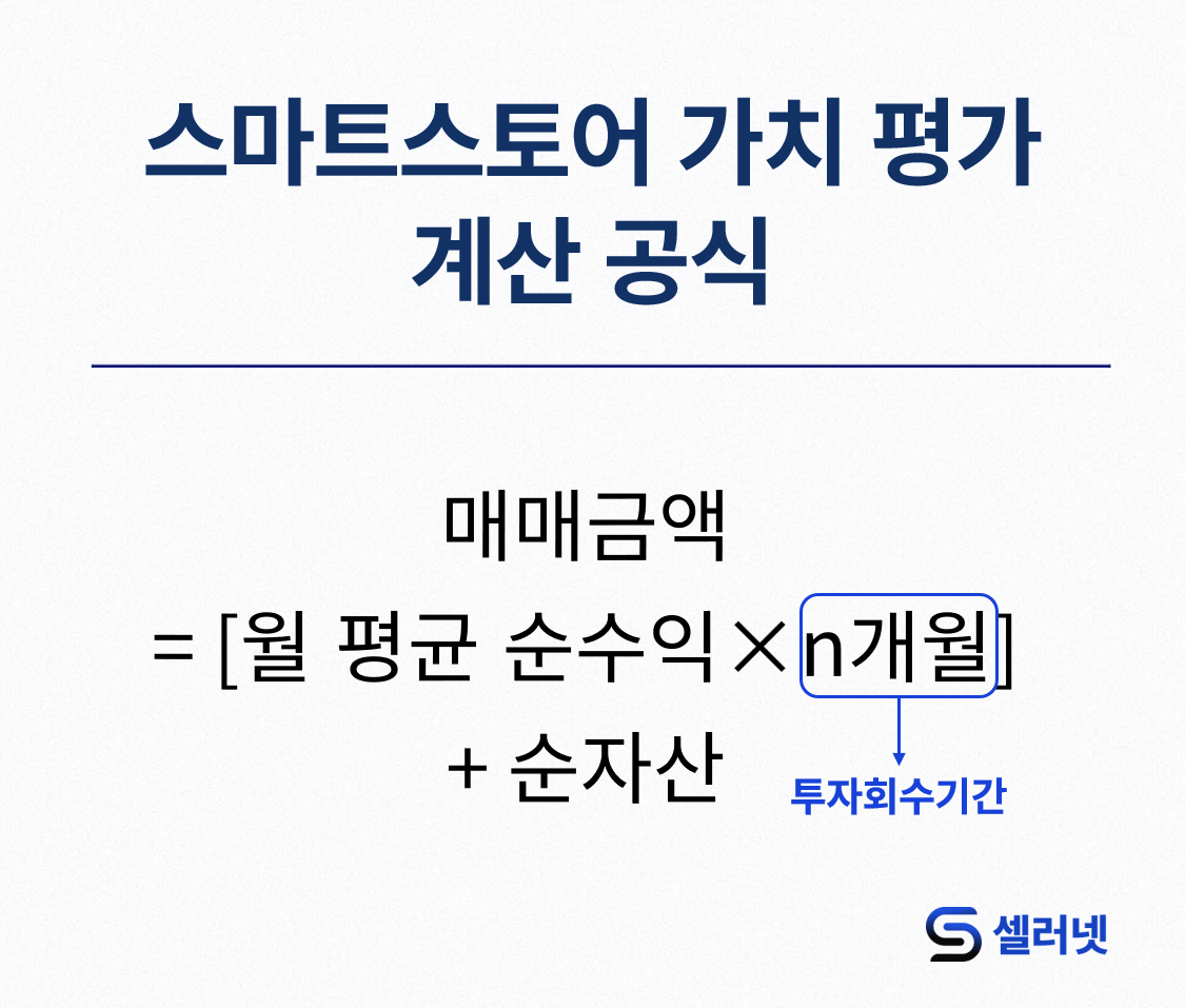 스마트스토어 가치 평가 계산 공식 셀러넷